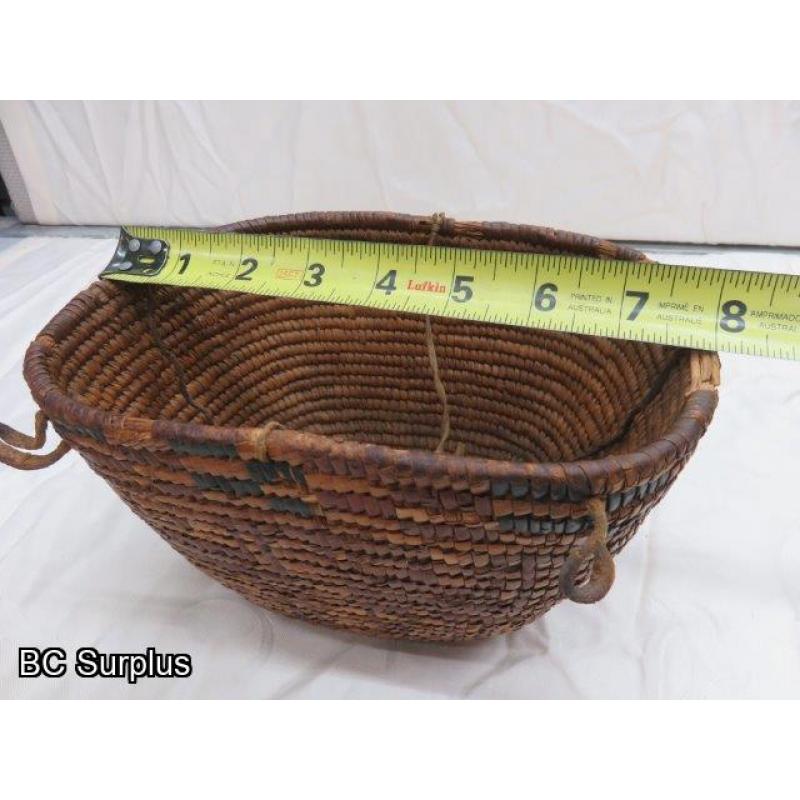 R-26: Berry Basket – Hand Woven – Vintage