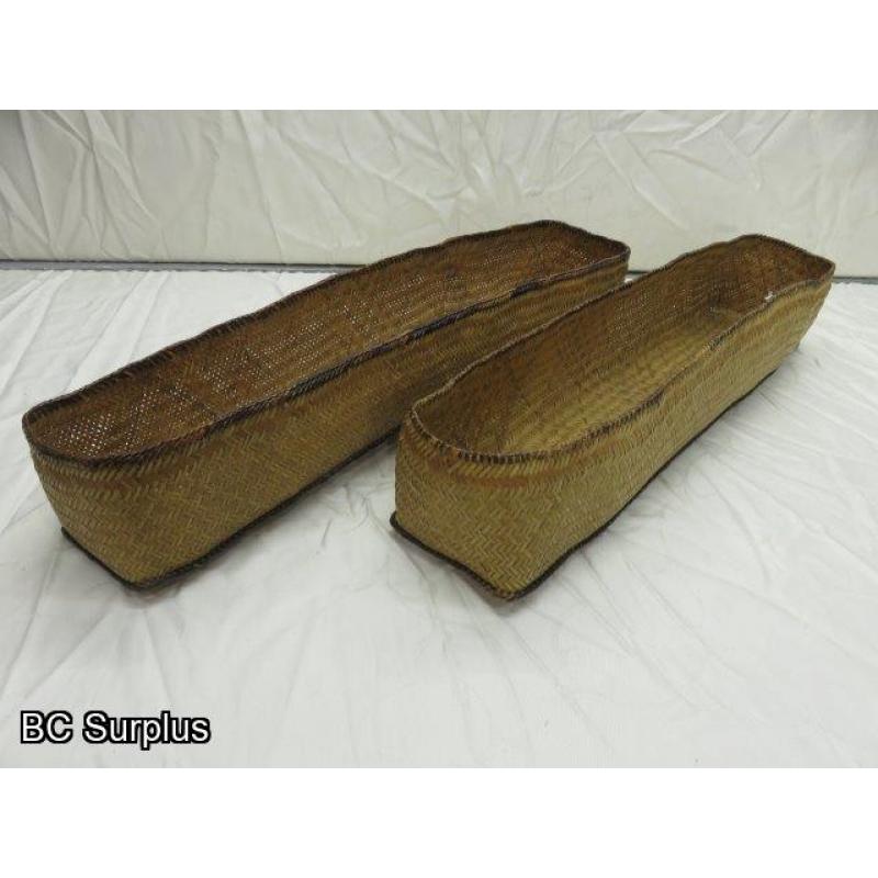 R-31: Vintage Fish Storage Baskets – 2 Items