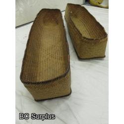 R-31: Vintage Fish Storage Baskets – 2 Items