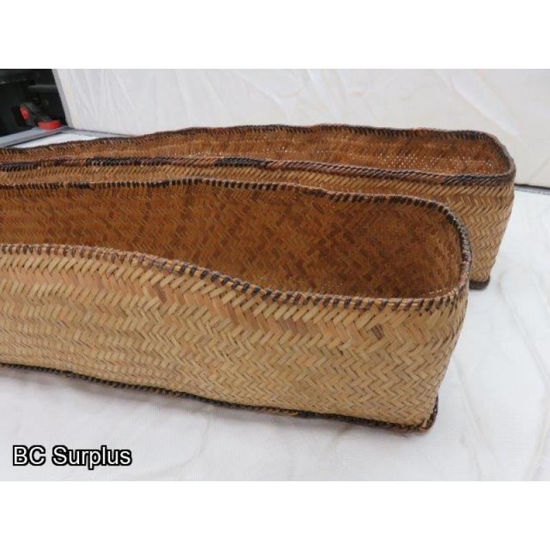 R-31: Vintage Fish Storage Baskets – 2 Items