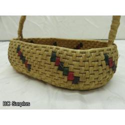 R-32: Salish-Style Trading Basket with Handle