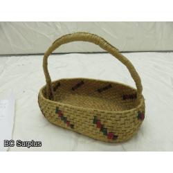 R-32: Salish-Style Trading Basket with Handle