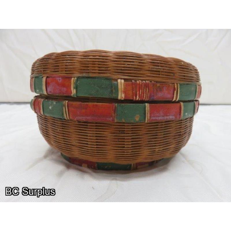 R-36: Lidded Storage Basket – Vintage