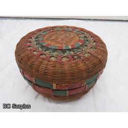 R-36: Lidded Storage Basket – Vintage