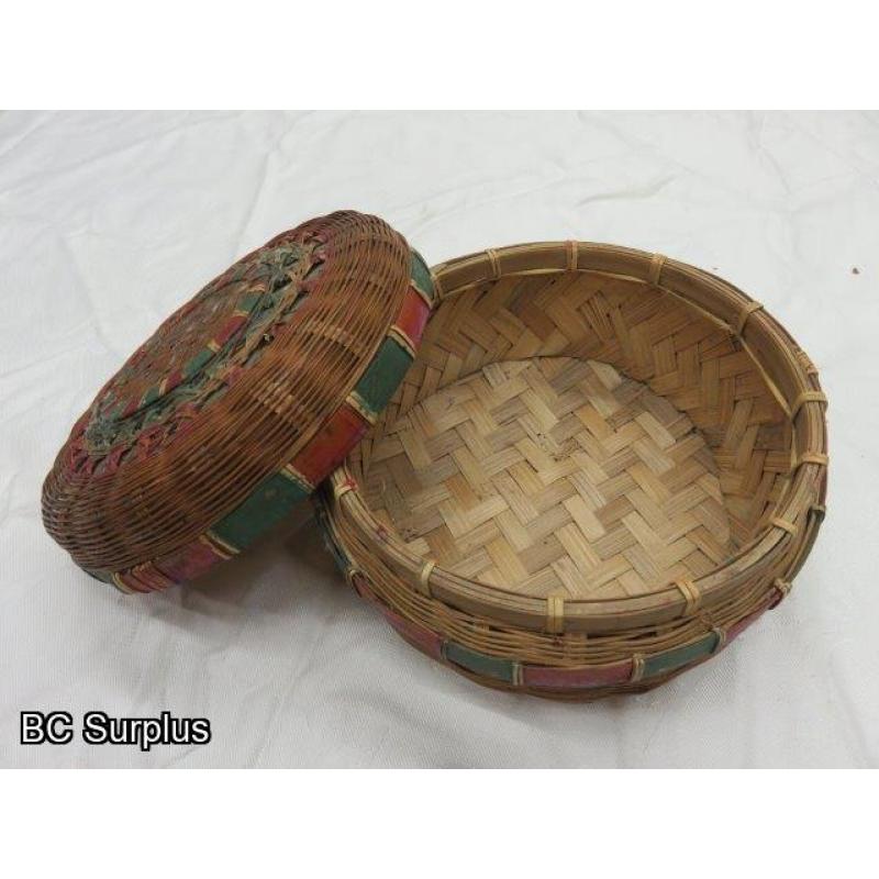 R-36: Lidded Storage Basket – Vintage