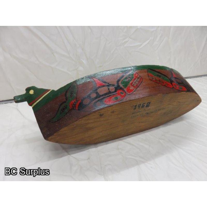 R-37: Hand Carved Indigenous Canoe