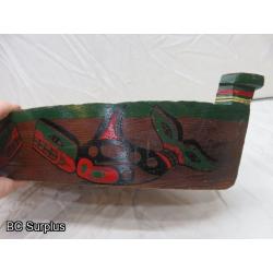 R-37: Hand Carved Indigenous Canoe