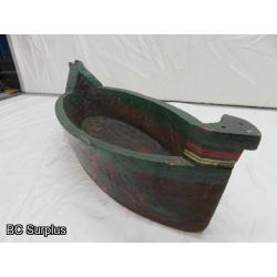 R-37: Hand Carved Indigenous Canoe