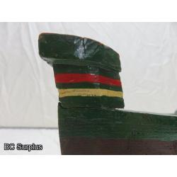 R-37: Hand Carved Indigenous Canoe