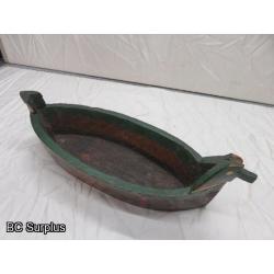 R-37: Hand Carved Indigenous Canoe