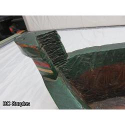 R-37: Hand Carved Indigenous Canoe