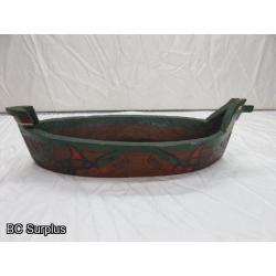 R-37: Hand Carved Indigenous Canoe