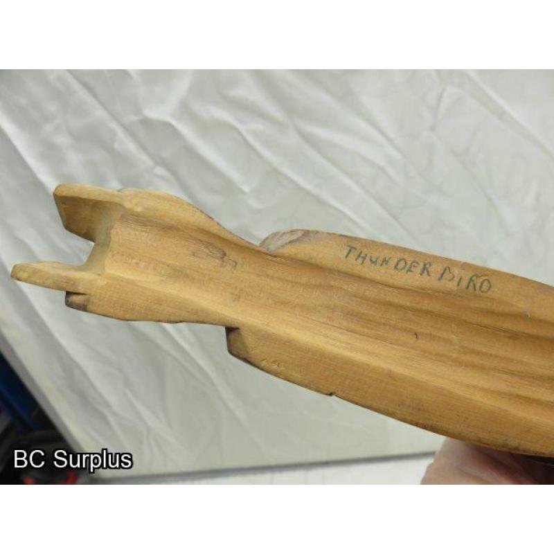 R-43: Hand Carved Vintage Totem Pole – Squamish