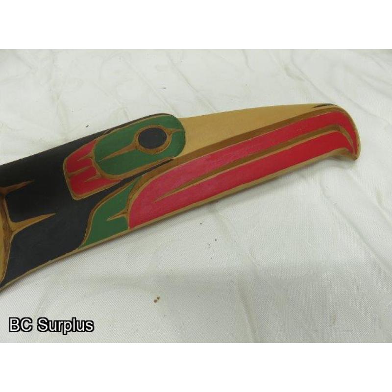 R-47: Indigenous Carving - “Hauk & Hauk Man” - Signed