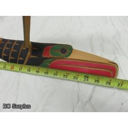 R-47: Indigenous Carving - “Hauk & Hauk Man” - Signed