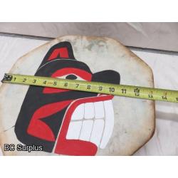 R-49: Indigenous Painted Drum – Beaver