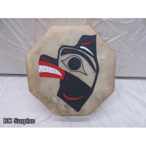 R-50: Indigenous Painted Drum – Eagle