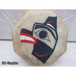 R-50: Indigenous Painted Drum – Eagle