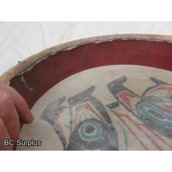 R-51: Indigenous Painted Drum – Grizzly Bear