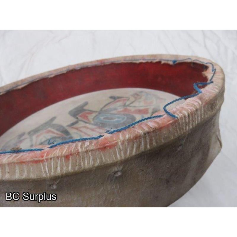 R-51: Indigenous Painted Drum – Grizzly Bear