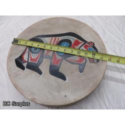 R-51: Indigenous Painted Drum – Grizzly Bear