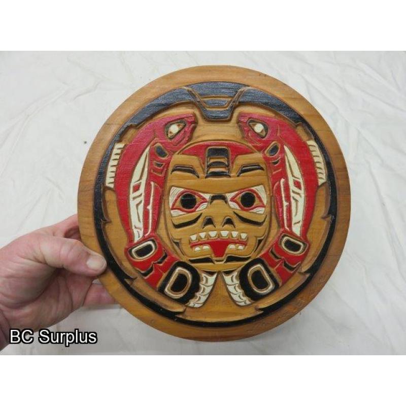 R-52: Indigenous Salmon Carved Cedar Drum Box