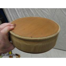 R-52: Indigenous Salmon Carved Cedar Drum Box