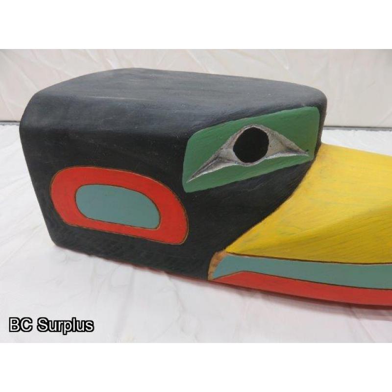 R-53: Carved Indigenous Eagle Mask