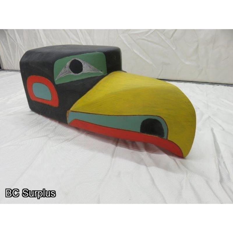 R-53: Carved Indigenous Eagle Mask