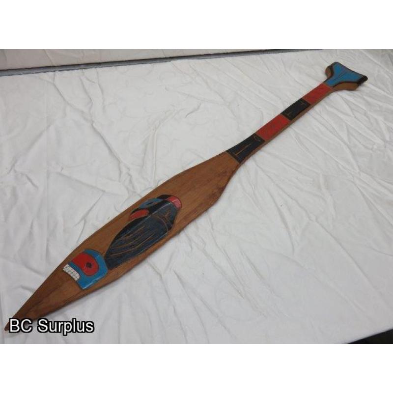 R-57: Carved Cedar Paddle