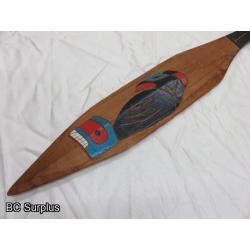 R-57: Carved Cedar Paddle