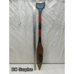 R-57: Carved Cedar Paddle