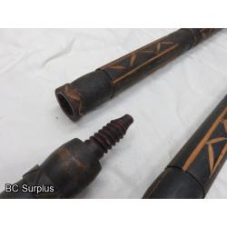 R-68: Tribal Hunting Spears – Solid Wood – 2 Items