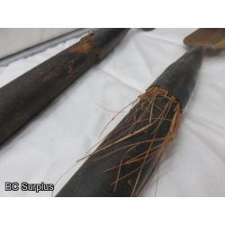 R-68: Tribal Hunting Spears – Solid Wood – 2 Items