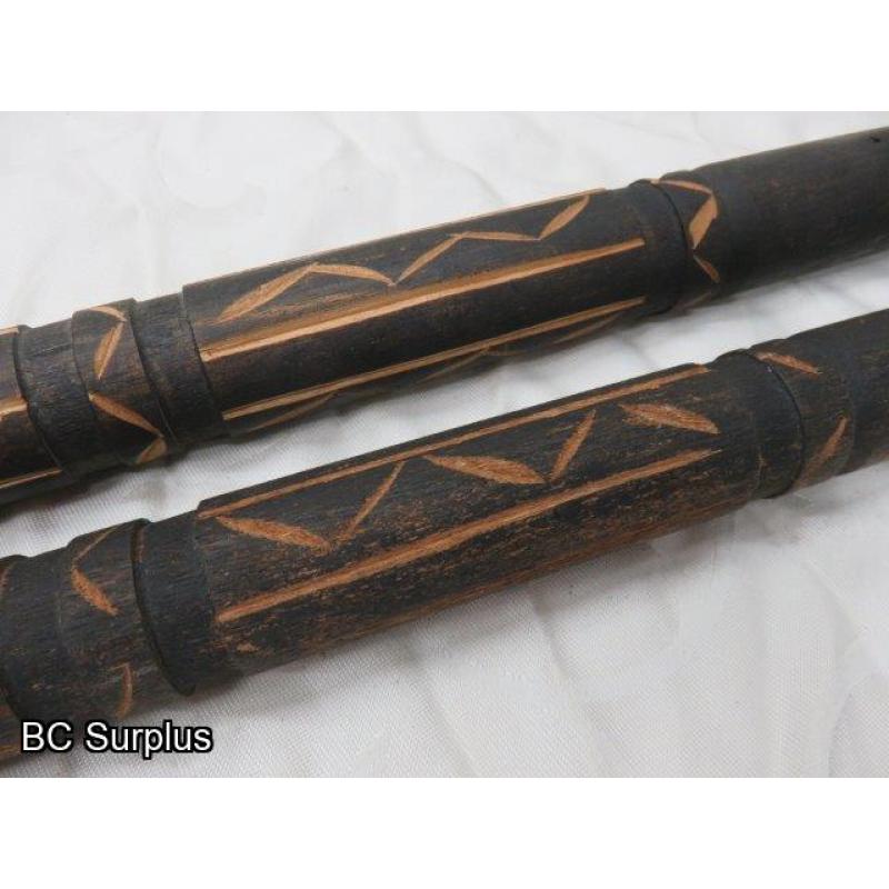 R-68: Tribal Hunting Spears – Solid Wood – 2 Items