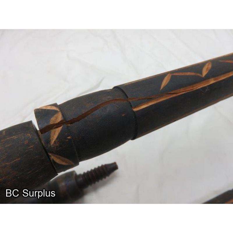 R-68: Tribal Hunting Spears – Solid Wood – 2 Items