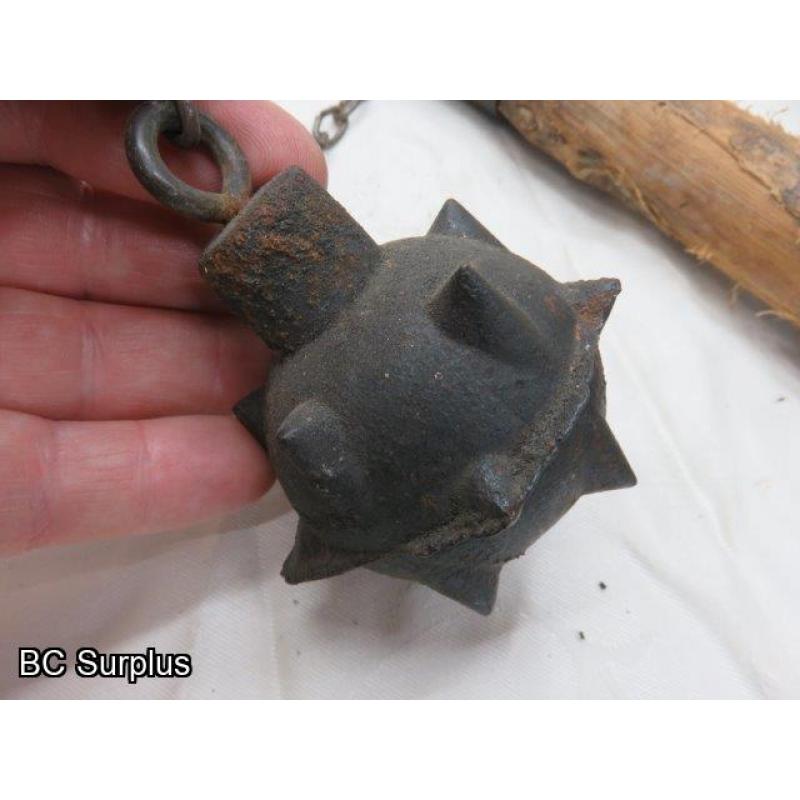 R-69: Hunting Mace with Wooden Handle – Antique?