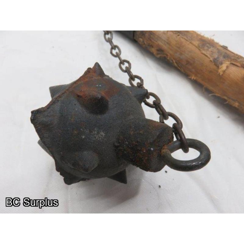 R-69: Hunting Mace with Wooden Handle – Antique?