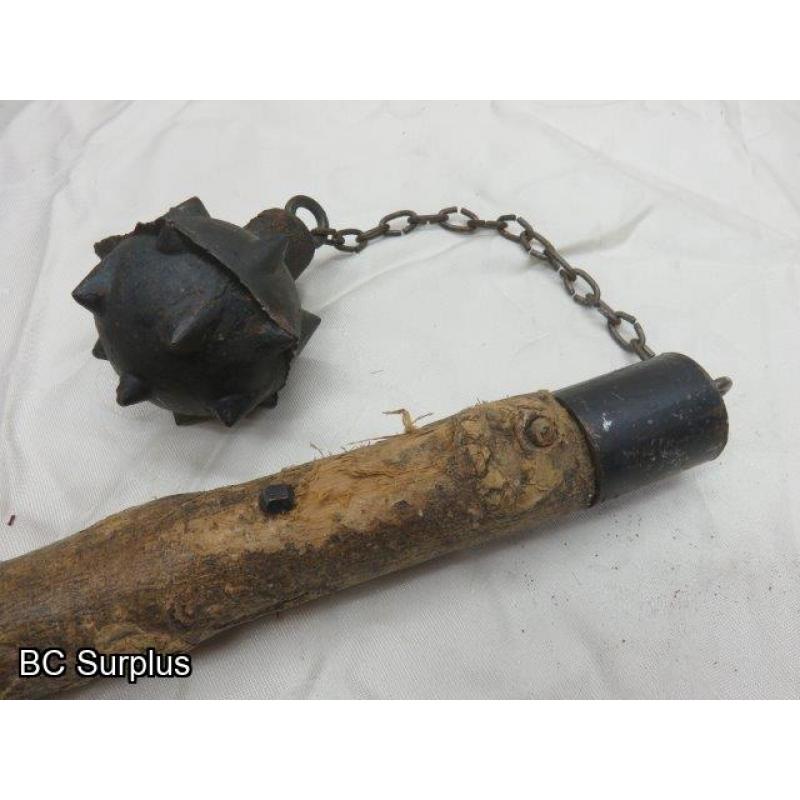 R-69: Hunting Mace with Wooden Handle – Antique?