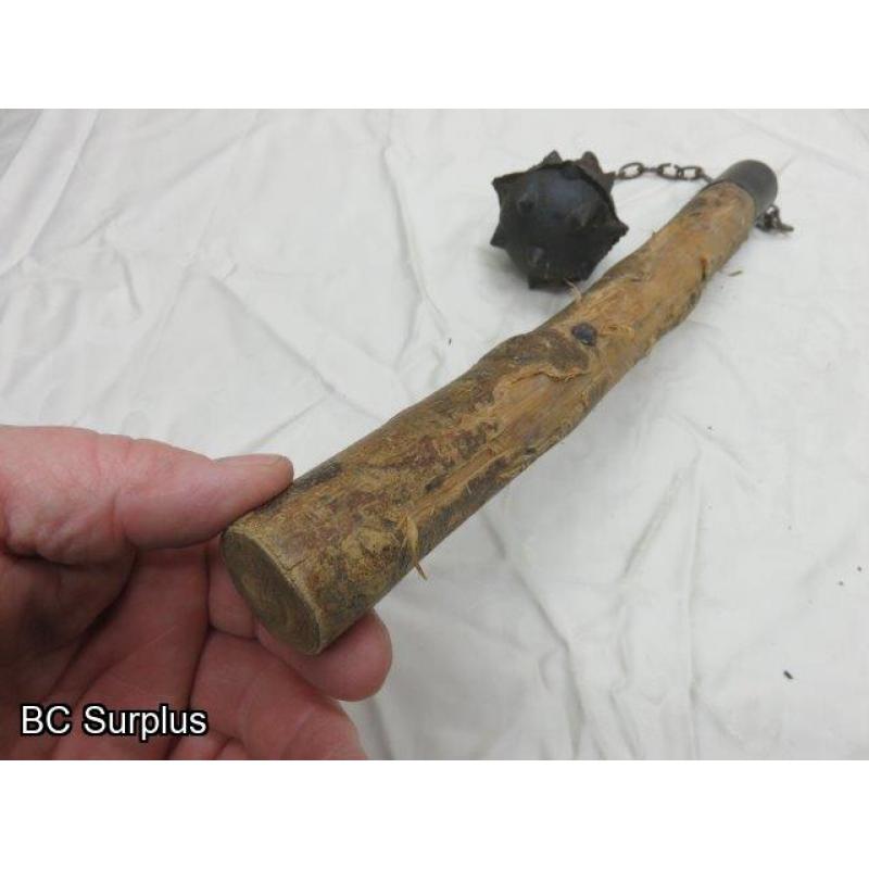 R-69: Hunting Mace with Wooden Handle – Antique?