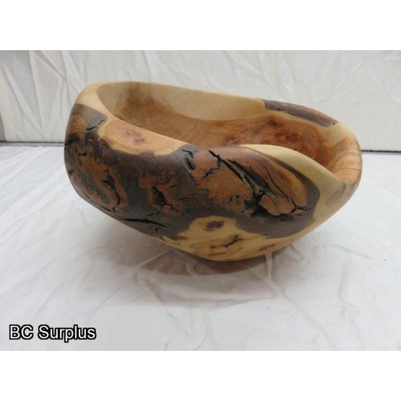 R-76: Hand Carved Burl Bowl