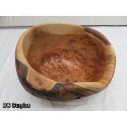 R-76: Hand Carved Burl Bowl