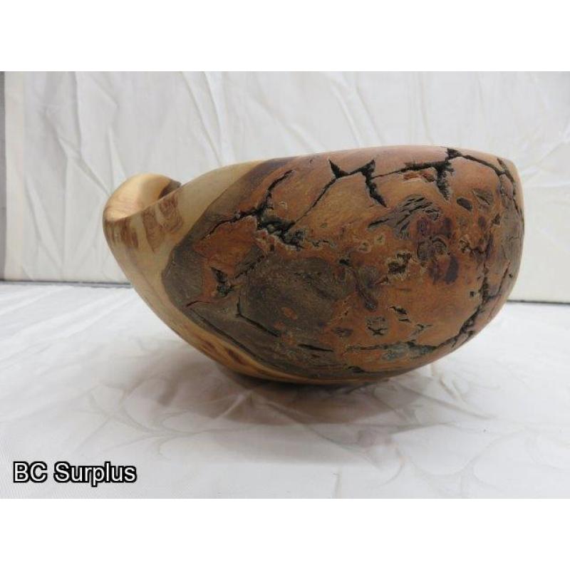 R-76: Hand Carved Burl Bowl