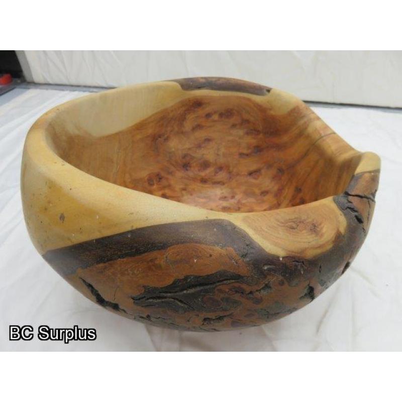 R-76: Hand Carved Burl Bowl