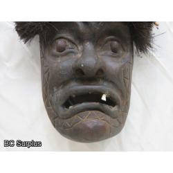 R-63: Tribal Mask with Buffalo or Cow Horns