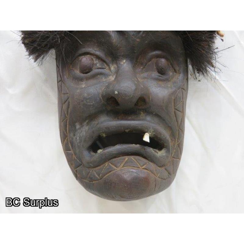 R-63: Tribal Mask with Buffalo or Cow Horns