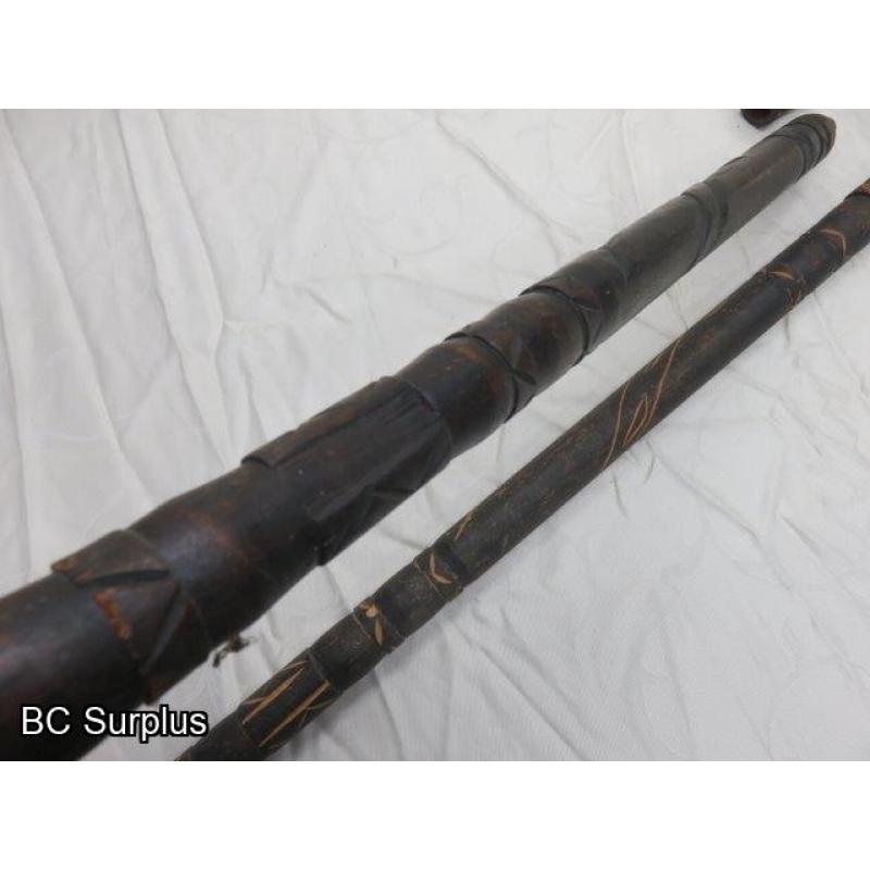 R-68: Tribal Hunting Spears – Solid Wood – 2 Items