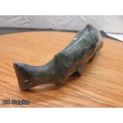 R-90: Inuit Soapstone Carving – Arctic Char – Signed