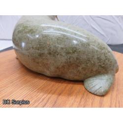 R-82: Inuit Soapstone Carving – Walrus