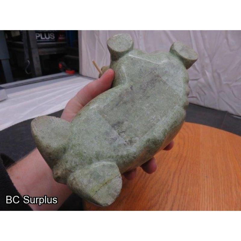 R-82: Inuit Soapstone Carving – Walrus